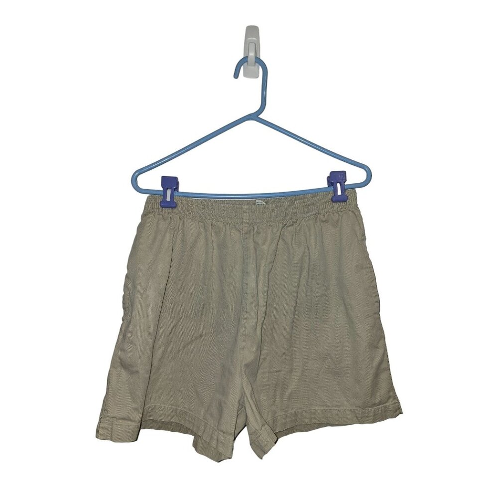 Vintage Authentic Mountain Tek Khaki Cotton Shorts‎ Size L